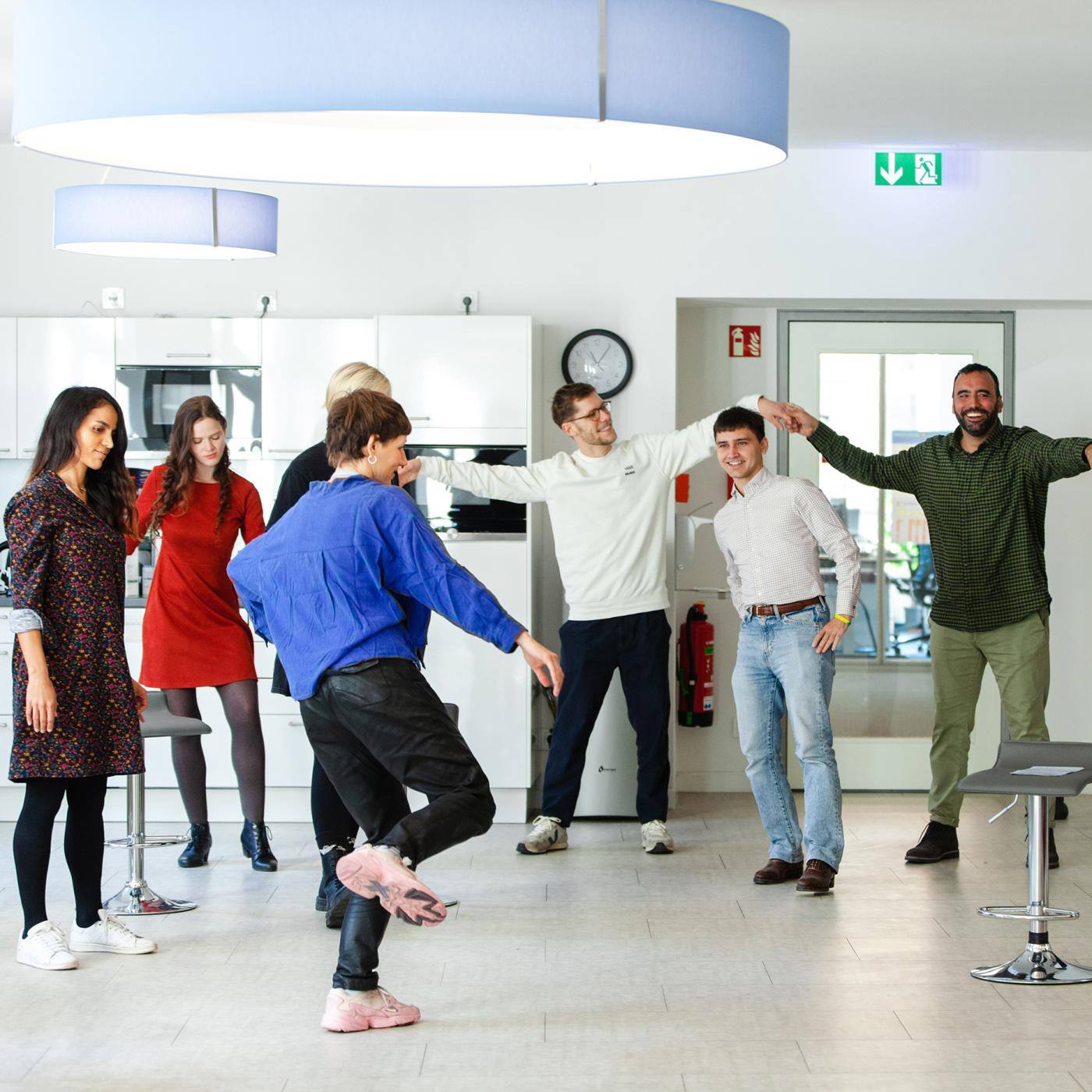 group of people dancing